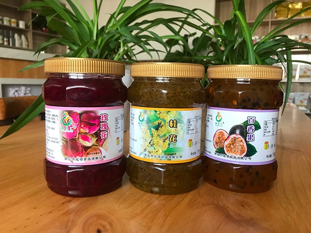 玫瑰花花茶、桂花花茶、百香果花茶