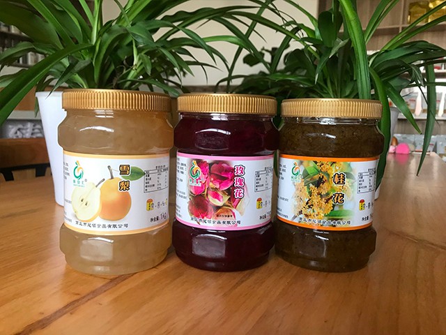 雪梨花茶、玫瑰花花茶、桂花花茶